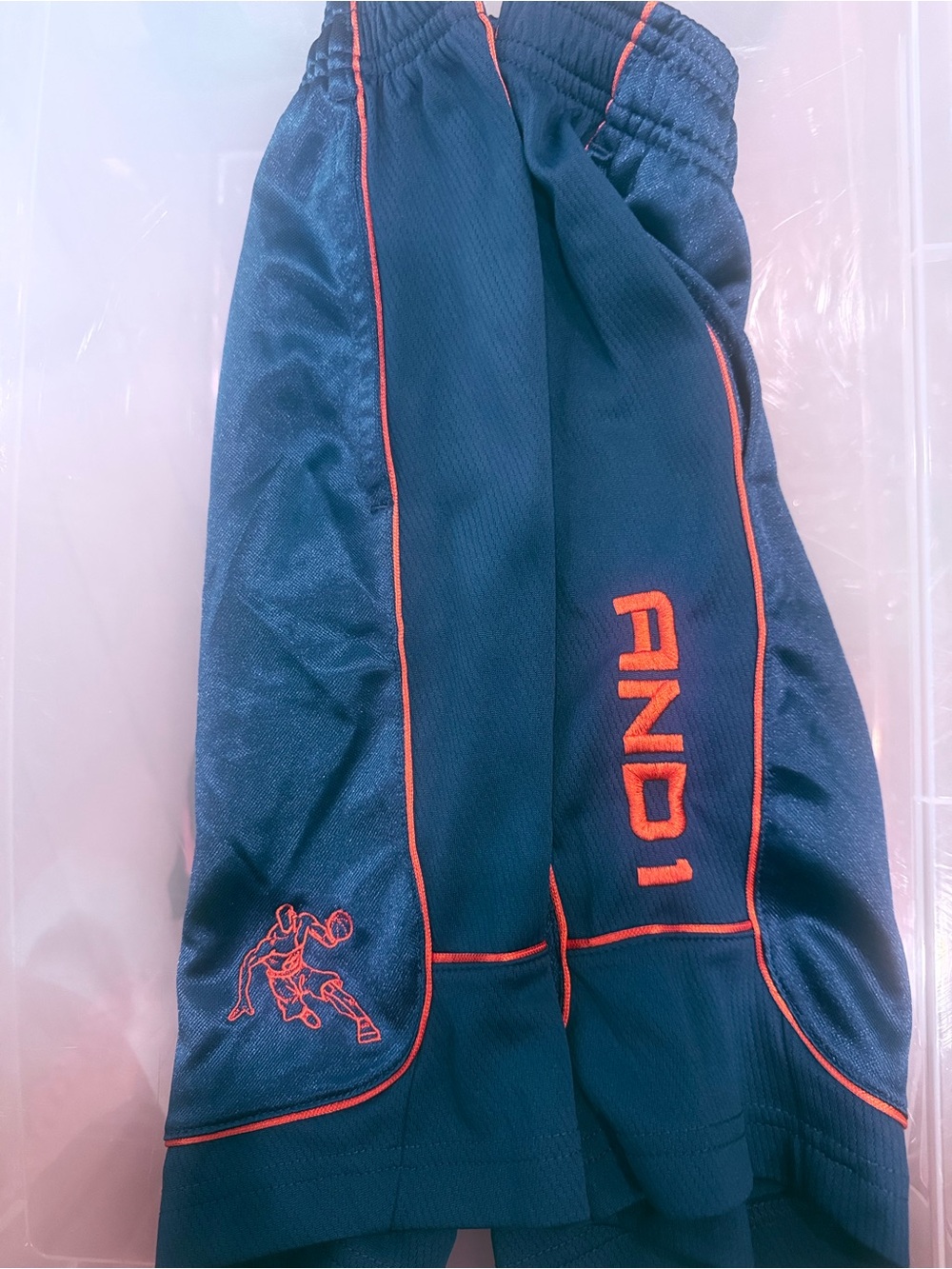 And1 Navy Gym Shorts and Under Armor black gym shorts - Size M ( 2 pairs)